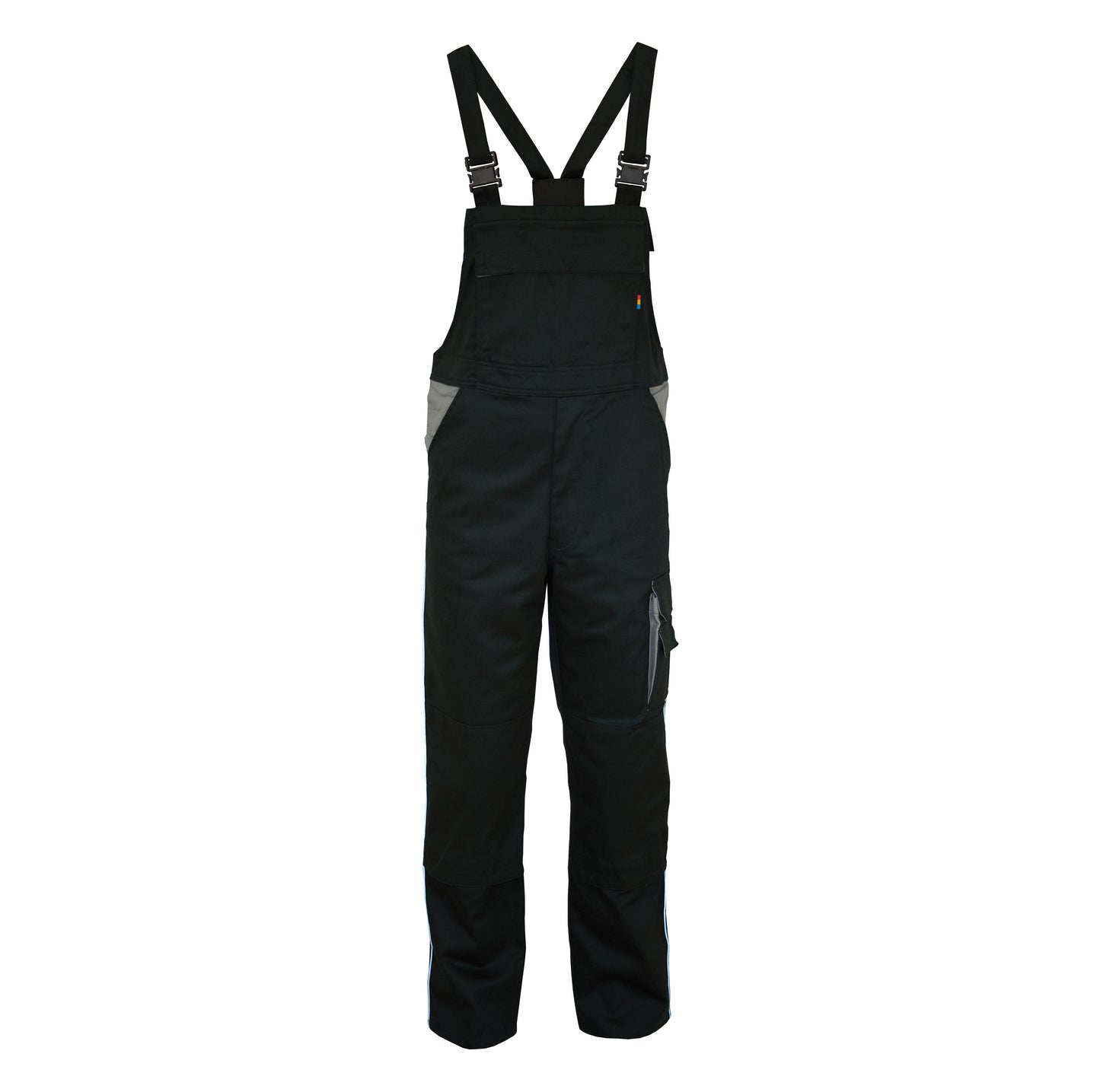 Personalisierbare Unisex Kontrast Latzhose - Untersetzte Grössen (25-29)