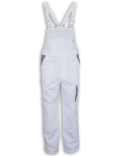 Personalisierbare Unisex Kontrast Latzhose - Untersetzte Grössen (25-29)