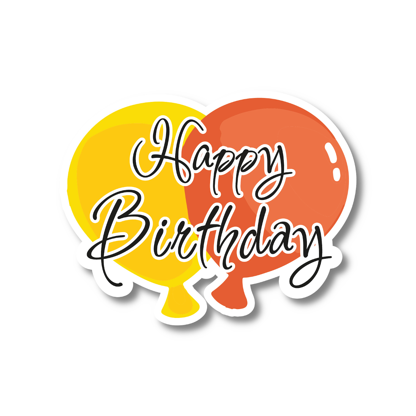 Premium Vinyl-Aufkleber - Happy Birthday