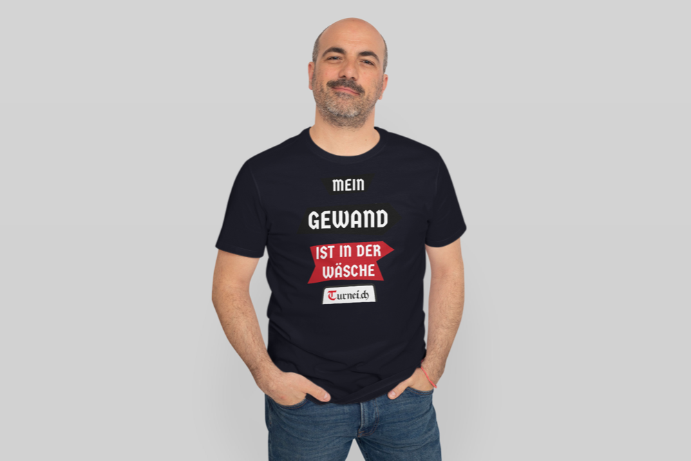 Herren T-Shirt Baumwolle - Mein Gewand ist in der Wäsche - Turnei.ch