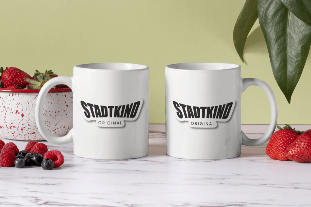 Bedruckte Porzellan Tasse – Stadtkind Original