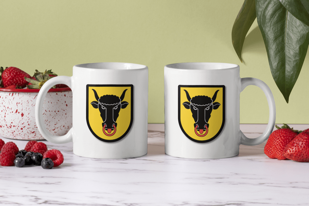 Bedruckte Porzellan Tasse – Kanton Uri