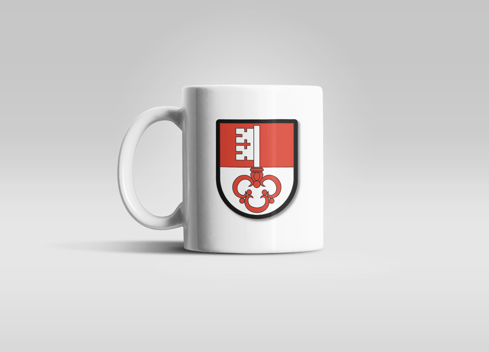 Bedruckte Porzellan Tasse – Kanton Obwalden