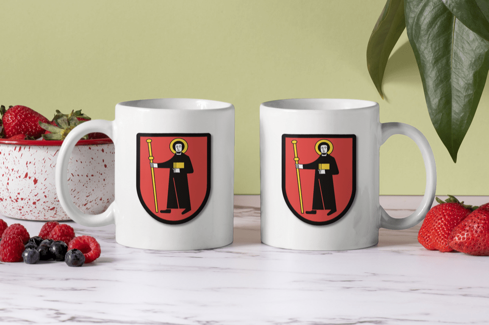 Bedruckte Porzellan Tasse – Kanton Glarus