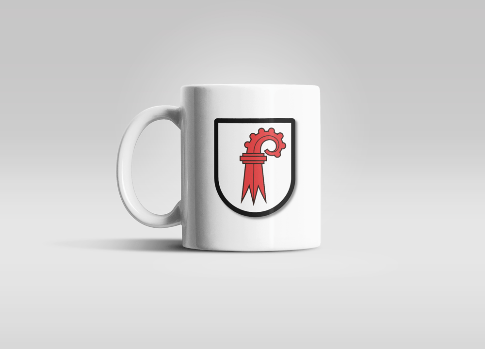 Bedruckte Porzellan Tasse – Kanton Basel Land