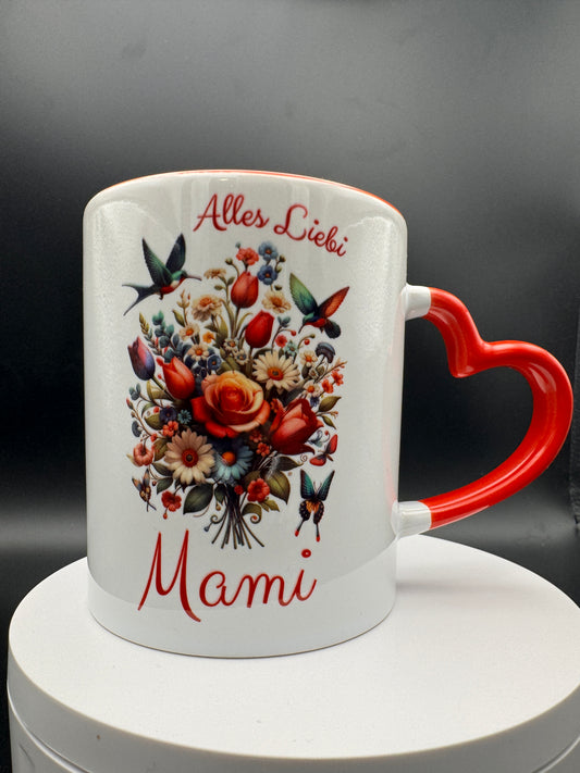 Bedruckte Porzellan Tasse – Alles Liebi Mami