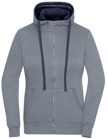 Personalisierbarer Damen Lifestyle Zip-Hoody