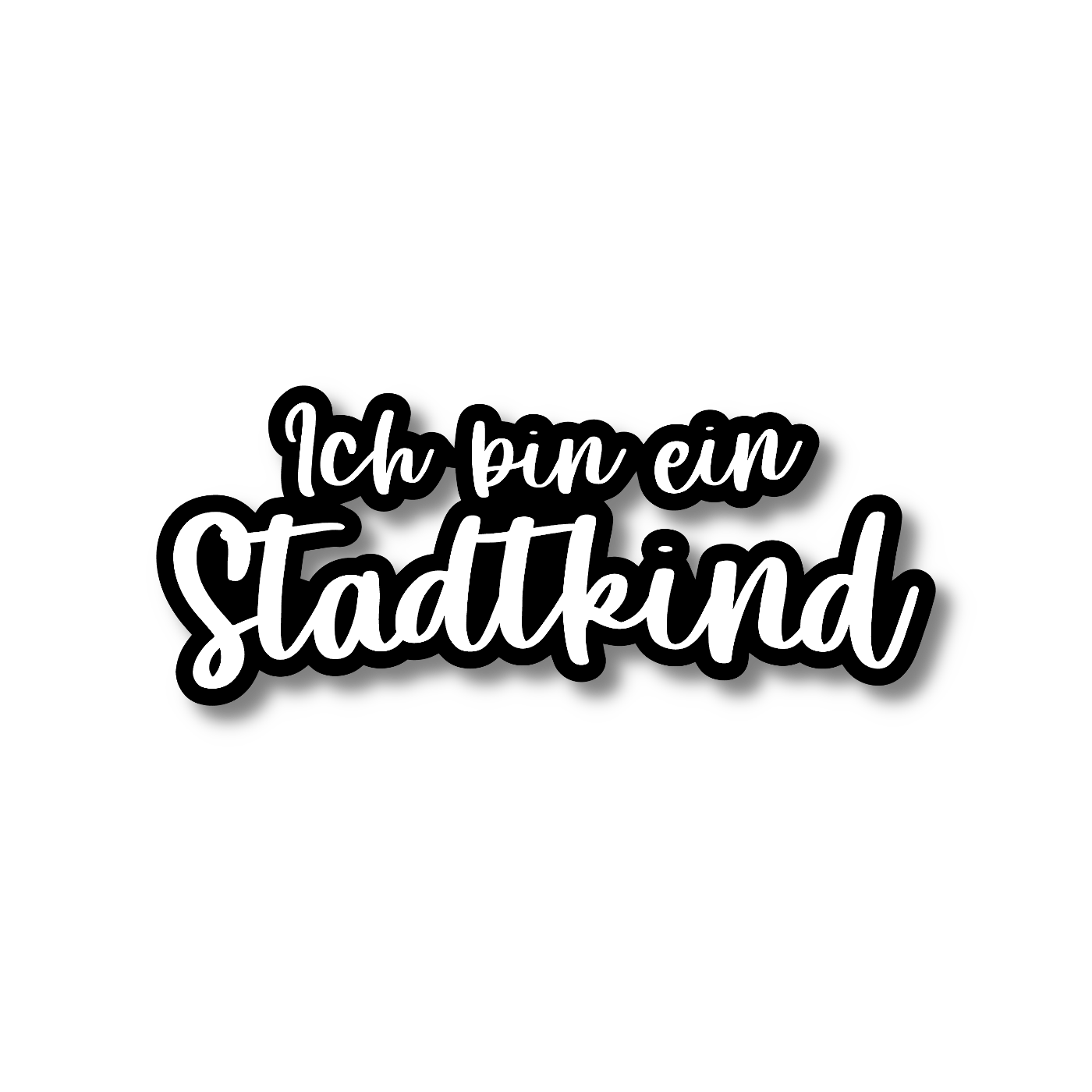 Premium Vinyl-Aufkleber - Ich bin ein Stadtkind