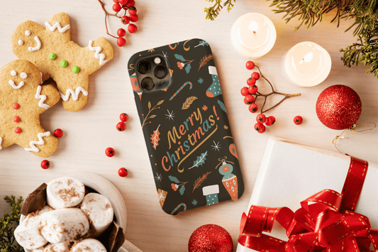 iPhone Handyhülle - Merry Christmas Design - SmartPhone Cover