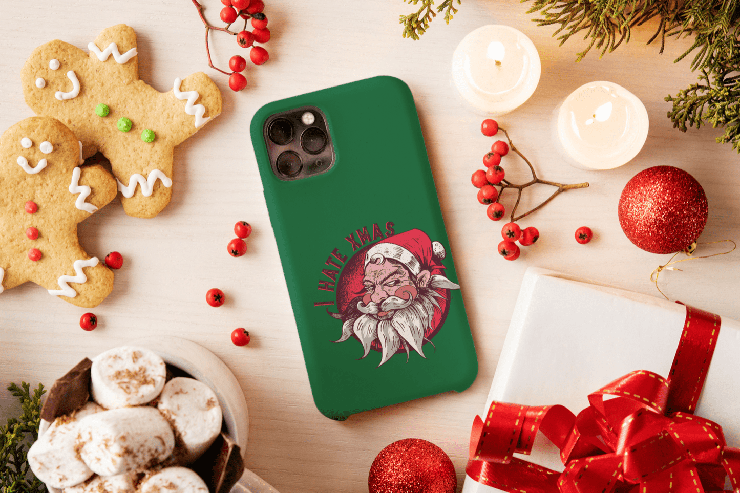 iPhone Handyhülle - I hate X-Mas Anti Weihnachten - SmartPhone Cover