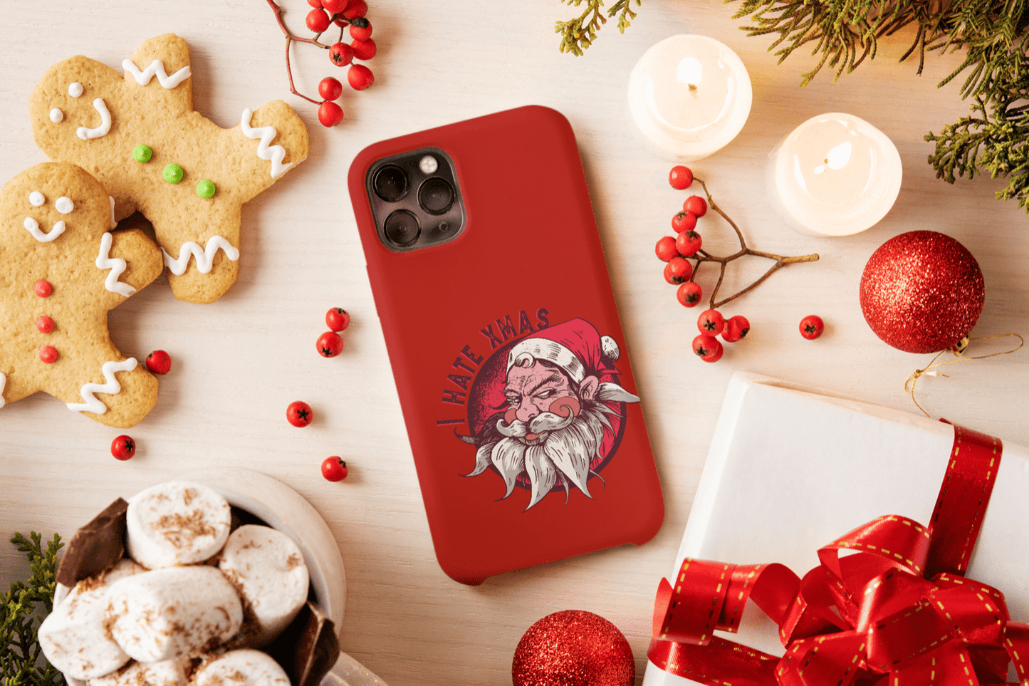 Galaxy Handyhülle - I hate X-Mas Anti Weihnachten - SmartPhone Cover