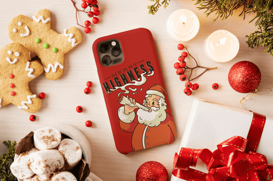 Galaxy Handyhülle - Merry Highness Santa mit Joint - SmartPhone Cover