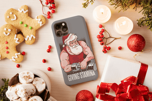 iPhone Handyhülle - Santa Gym Design - SmartPhone Cover