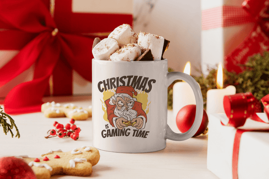 Bedruckte Porzellan Tasse – Christmas is Gaming Time - Weihnachten