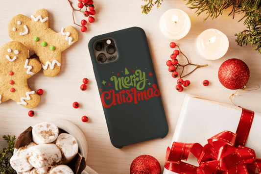 iPhone Handyhülle - Merry Christmas Schriftzug - SmartPhone Cover