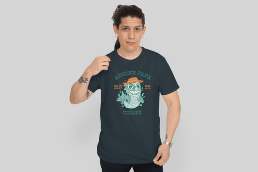 Herren T-Shirt Baumwolle - Angler Papa