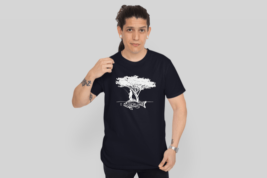 Herren T-Shirt Baumwolle - Barsch Fischen