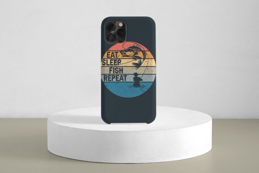 iPhone Handyhülle - Eat Sleep Fish Repeat - SmartPhone Cover