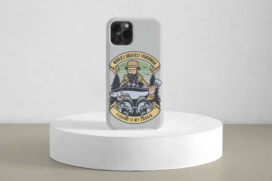 iPhone Handyhülle - Worlds greatest Fisherman - Fishing is my Cardio - SmartPhone Cover
