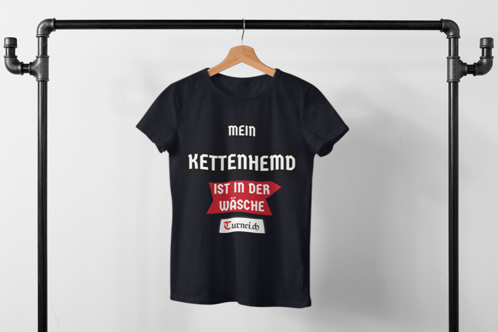 Herren T-Shirt Baumwolle - Mein Kettenhemd ist in der Wäsche - Turnei.ch