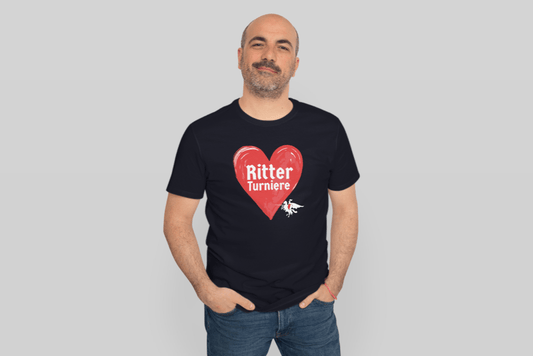 Herren T-Shirt Baumwolle - Ich Liebe Ritter Turniere - Turnei.ch