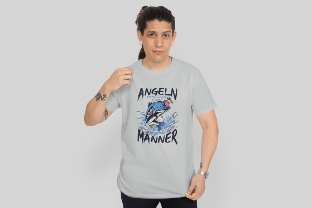 Herren T-Shirt Baumwolle - Angeln ist nur was für Männer