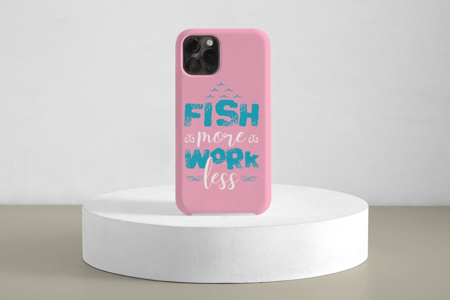 iPhone Handyhülle - Fish more work less - SmartPhone Cover