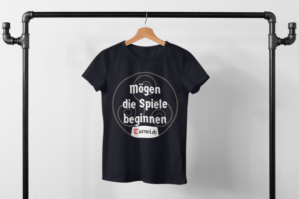 Herren T-Shirt Baumwolle - Mögen die Spiele beginnen - Turnei.ch